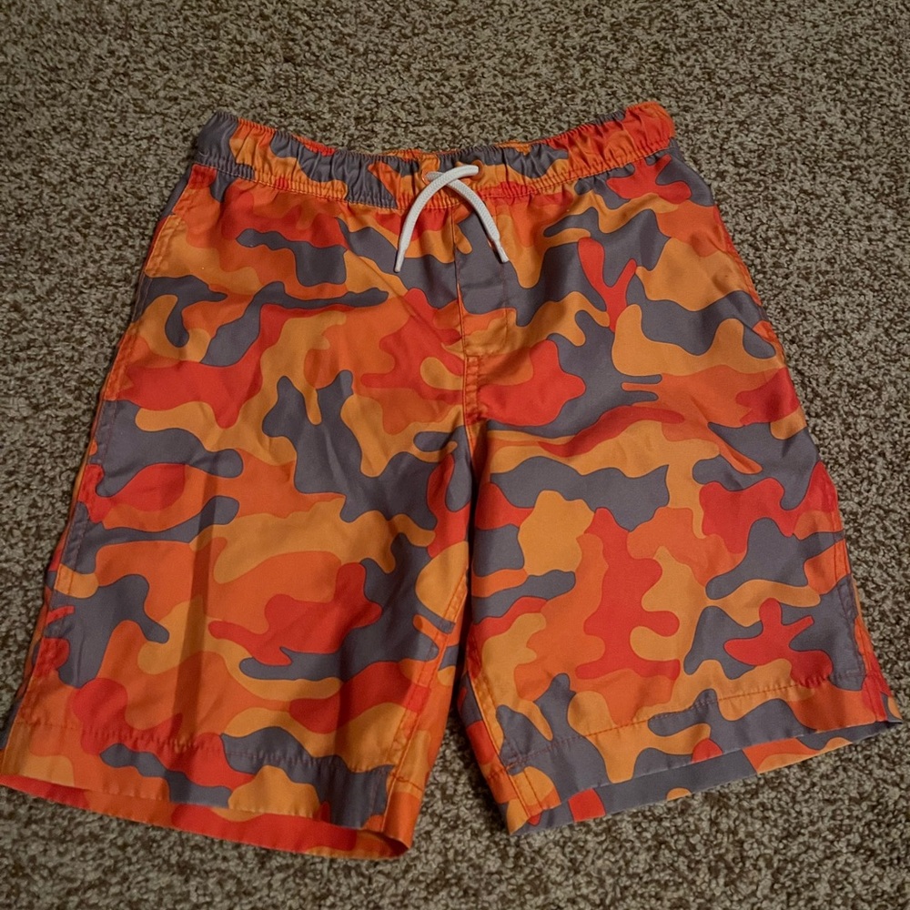 Boys Lands End Swim trunks size large 10-12
